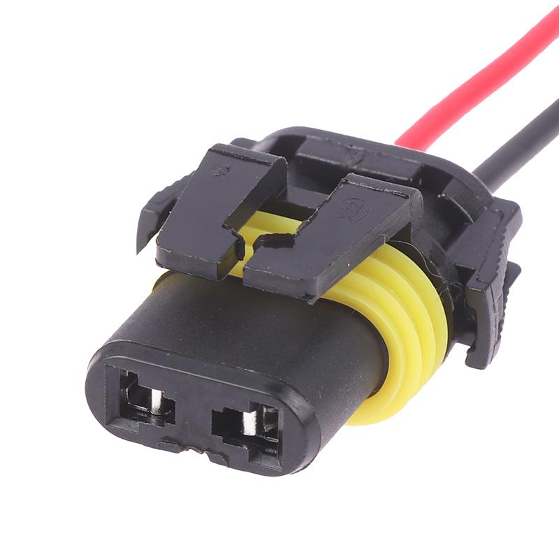 1/2Pcs 9005 Single Slot With Wire 10Cm Bulb Socket Headlight Fog Lamp Male Plug Adapter Waterproof Automotive Connector
