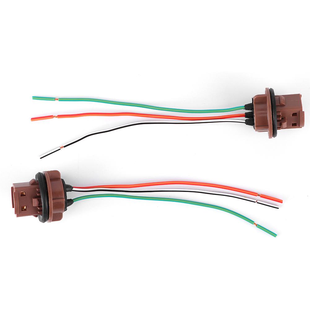 2 stücke Auto Bremse Lichter Laufende Lampe Kabelbaum Sockel Stecker für 7440 7441 7443 7444 T20 992A Birne