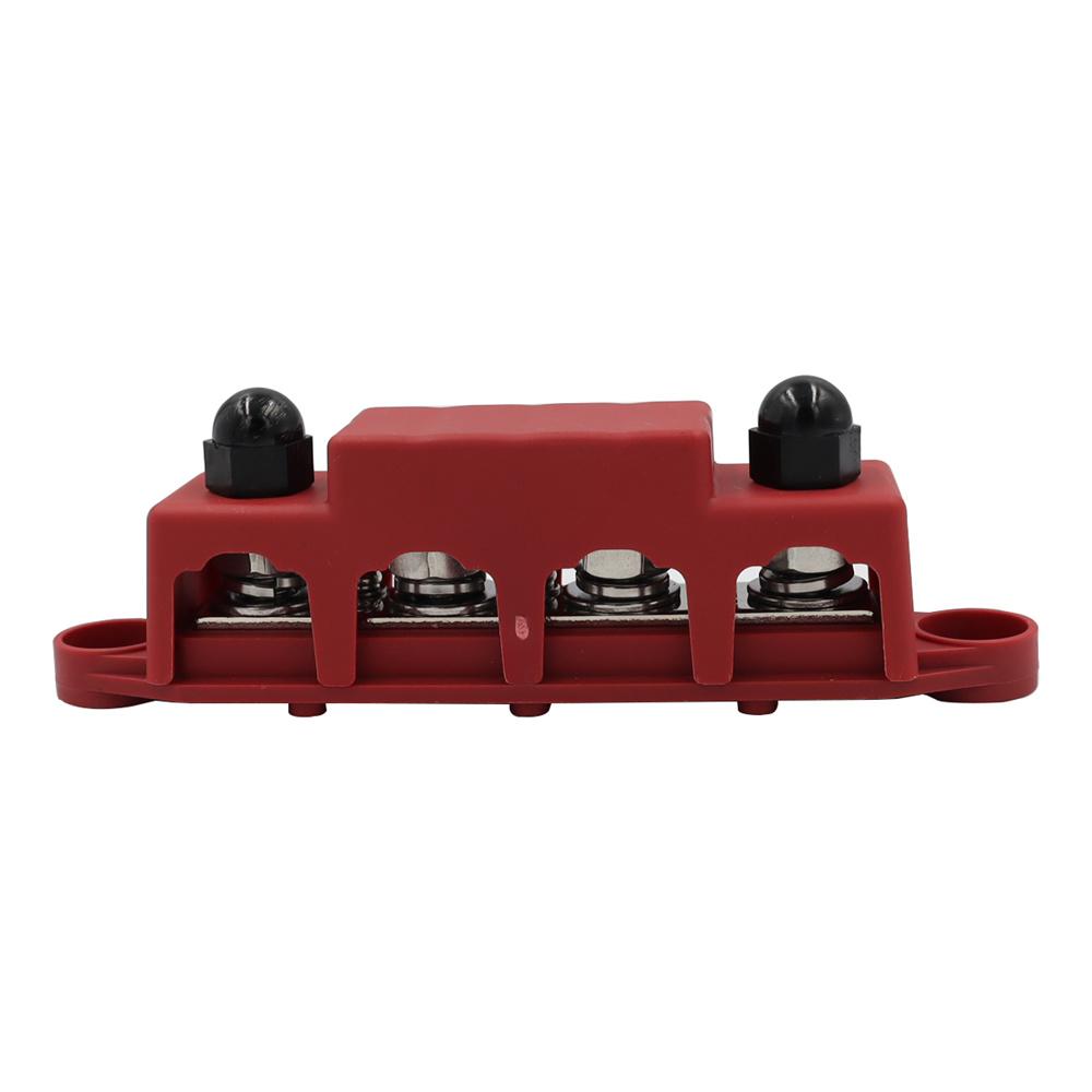 M10 3/8" 4 Stud Power Distribution Block for Car BUS Truck Boat RV 48V DC