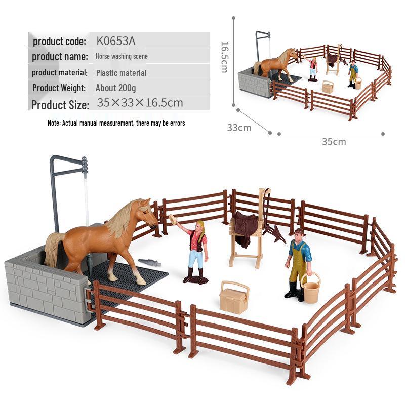 Children's Wildlife Simulation Horse Rider Toy Set