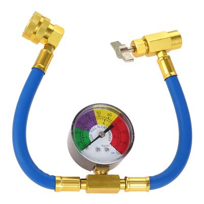 R134a Air Conditioner Gas Charging Hose with Meter for Car, Gas Charger, Air