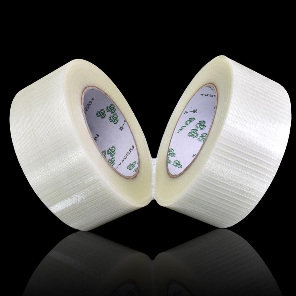 25M Grid Fiber Tape Toy Airplane Model Super Strong Mesh Single-Sided Tape Wear-Resistant Glass Fiber Strong Reinforced TapePinstriping Tape 3