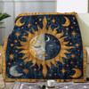 Luxury Sun Moon Stars Flannel Blanket - Ultra Soft Plush Throw, Vintage Style for Couch/Bed/Travel,Warm All-Season Gift In Mixed