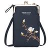 PU Women's Mobile Cell Phone Cash Card Holder Cross-Body Sling Bag Girl's Small Hand Wallet