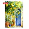 Tin Sign PC Vintage Lemon Tree Porch Door Garden Wall Decor Metal Plaque Summer Citrus Art for Kitchen Bar Cafe Home Wall Hangi