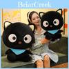 Plush Chocolate Cat Toy With Scarf For Kids And Collectors