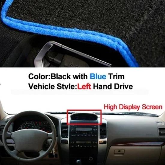 Car Dashboard Cover Non Slip Pad For Toyota Land Cruiser Prado J120 2003 - 2008 2009 LHD Dash Mat Sun Shade Pad Anti-UV Cushion