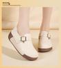 Genuine Leather Chunky Heel Women's Shoes - Spring/Autumn Versatile Fashion Casual