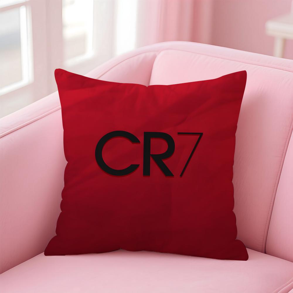CR7 CCristiano RRonaldoS Cushion Cover Pillow Case Soft Friendly Fabric Concealed Zipper