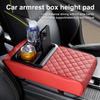Boîte de rangement pour console centrale de voiture avec porte-gobelet, coussin d'accoudoir de voiture avec support de téléphone pour véhicules de camion