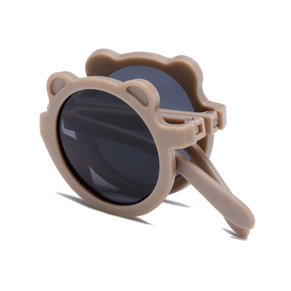 Bear Shape Children's Glasses Plastic Eyewear Accessories Light Weight Foldable Glasses Kids