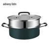 Casserole à vapeur à 2 étages Adneny en acier inoxydable 410