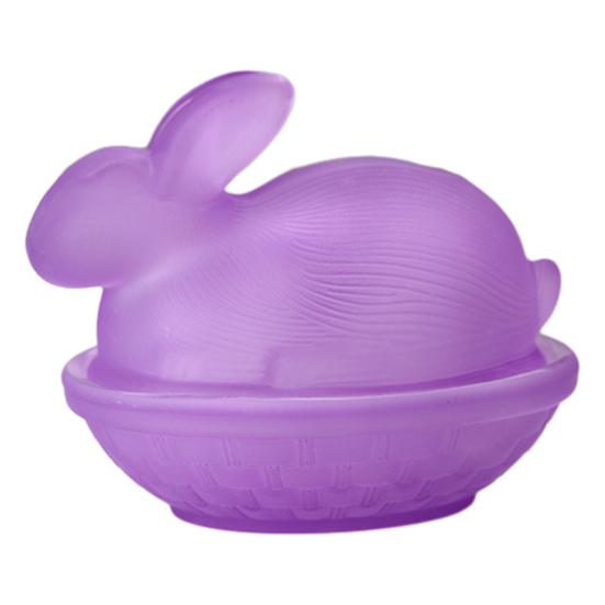 Glas Kaninchen Süßigkeitenschale Osterhase Keksdose mit Deckel Dekorative Süßigkeitenschale für Snacks Party Leckereien Zuhause Frühling Tischdekoration