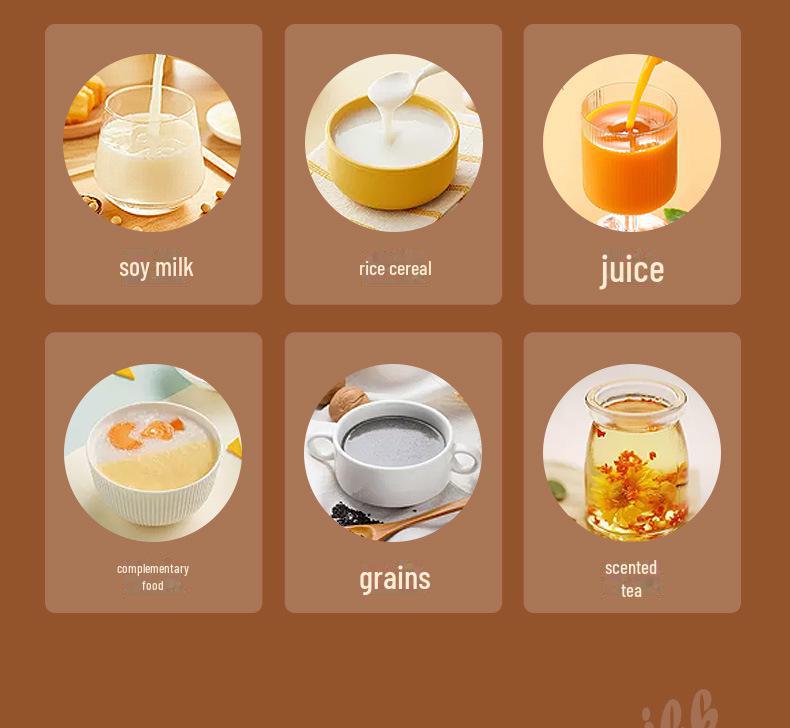 OSTMARS Automatic Mini Soy Milk Maker - No Cooking, No Filtering, Multi-Function Wall-Breaking Design
