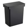 Yamazaki Jitsugyo luftdichter Vorratsbehälter für Tierfutter, 12 kg, mit Messbecher, schwarz, B 41 x T 24 x Deckel ist cm, Tower Food Stocker, Vorratsbehälter 5618, ca.