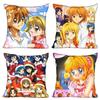 Mermaid Melody Pichi Pichi Pitch Pillow Cover Bedroom Home Office Decorative Pillowcase Square Zipper Pillow Cases Satin Soft