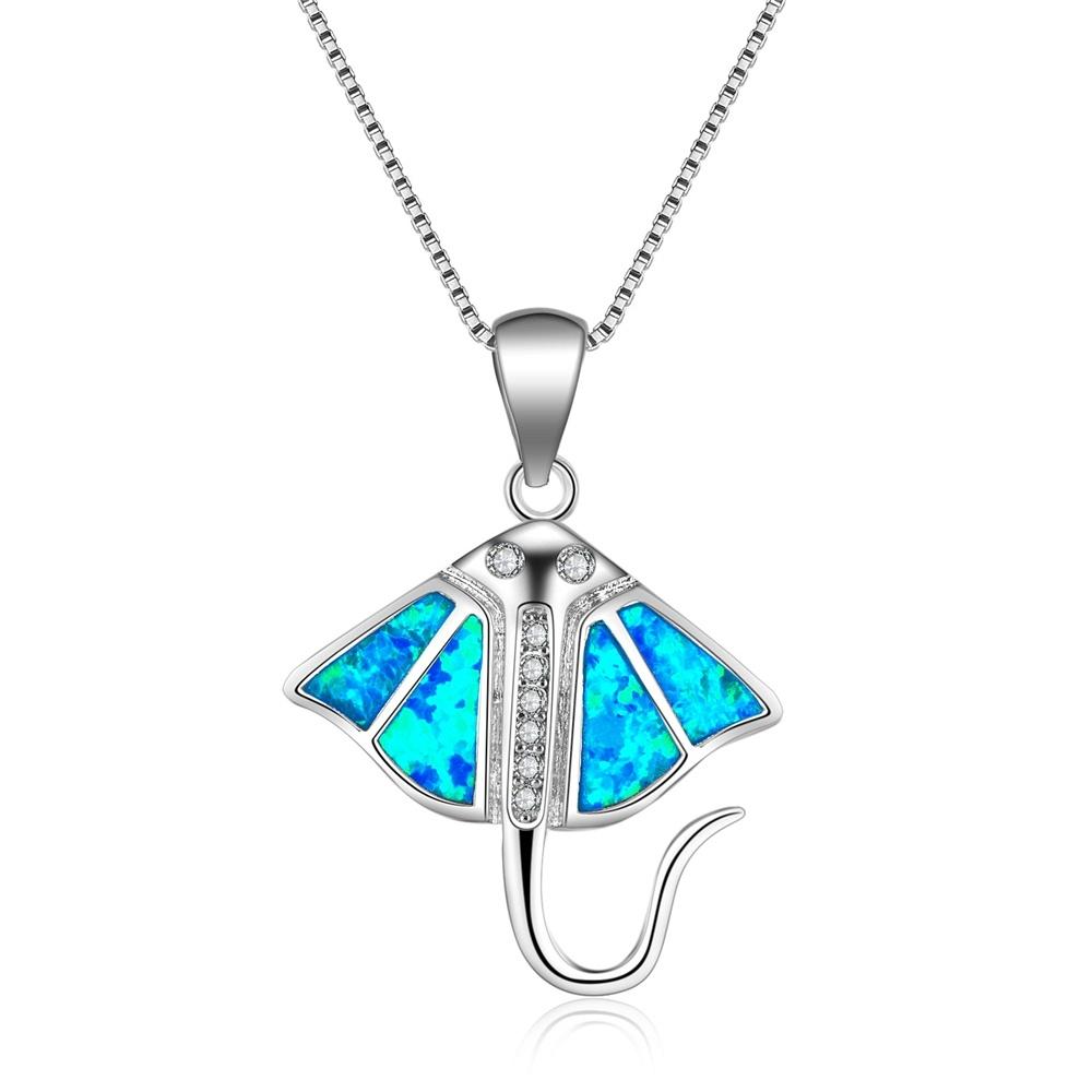 Bohemia Imitation Water Drop Opal Pendant Necklace For Women Girl Party Glamour Jewelry Engagement Wedding Band Accessories