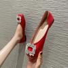 Comfortable Soft Brand Fashion Ballet Flats Single Shoes for Ladies Available in Black Red Plus Size Casual Daily Wear