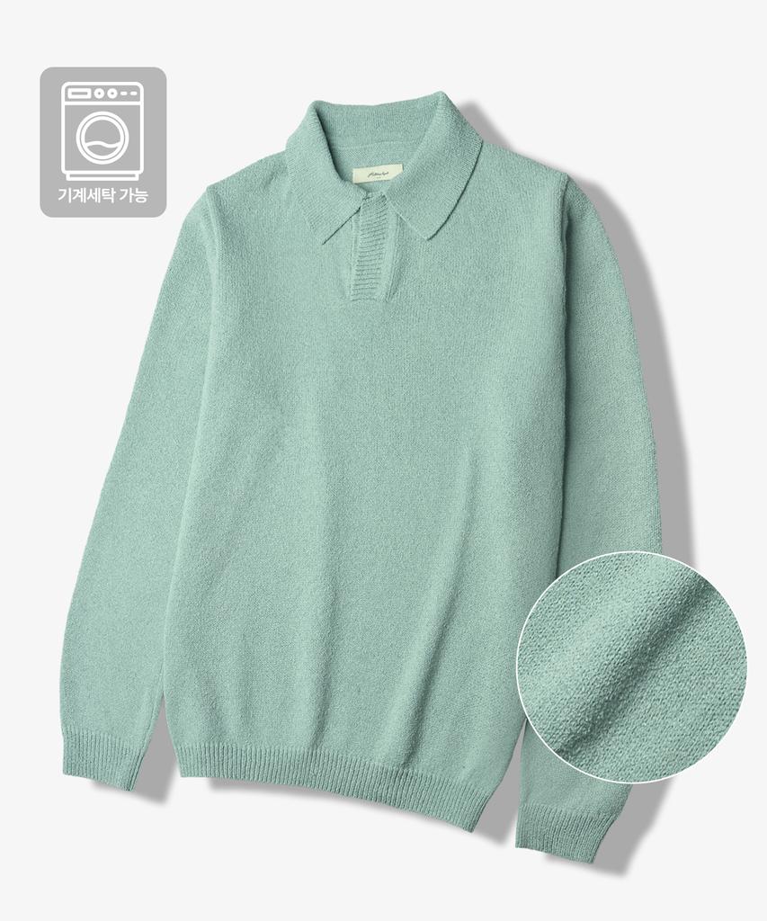 HALBKREIS LAYOUT [2Pack] T20026 Boucle Collar Knit_6 Colors