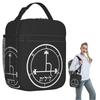 Sigil Of Lilith Altar Cloth Insulated Lunch Bag for Women Children Leakproof Food Boxes Thermal Lunch Box Tote