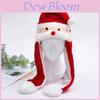 Christmas Reindeer Plush Hat With Moving Ears For Holiday Party Gifts