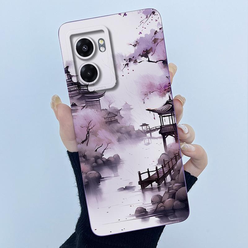 Case For Realme Narzo 50 5G V23 5G Q5i Cute Panda Sweet Cats Silicone Soft Back Cover RMX3572 RMX3571 Bumper Protective Casing