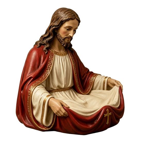 Yangyizhi Jewelry Storage Box, with Jesus or Virgin Design Religious Tray, Compact Multi-Use Faith Atmosphere Holder, for Prayer Beads Crystal