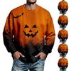 Men's Halloween Printed Long Sleeve Sweatshirt Casual Pullover