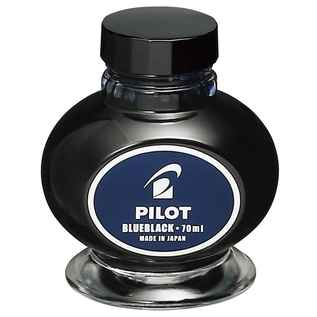 PILOT General Writing Ink for fountain INK70BB Ink, (Suitable plunger-type pens), Blue-Black,