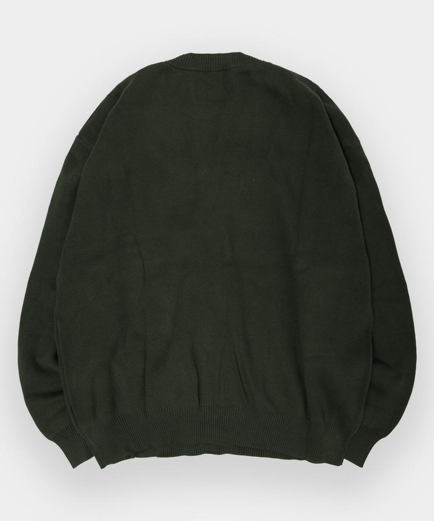 BLACK MOMENT Washable Graphic Rough Logo Knit Pullover T-Shirt [Black]