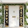 Birthday Decorations Banner, Happy Birthday Door Sign for Men Women Boys Girls Ideal Birthday Decorations Party Supplies Outdoor Indoor 72 X 12 Inch