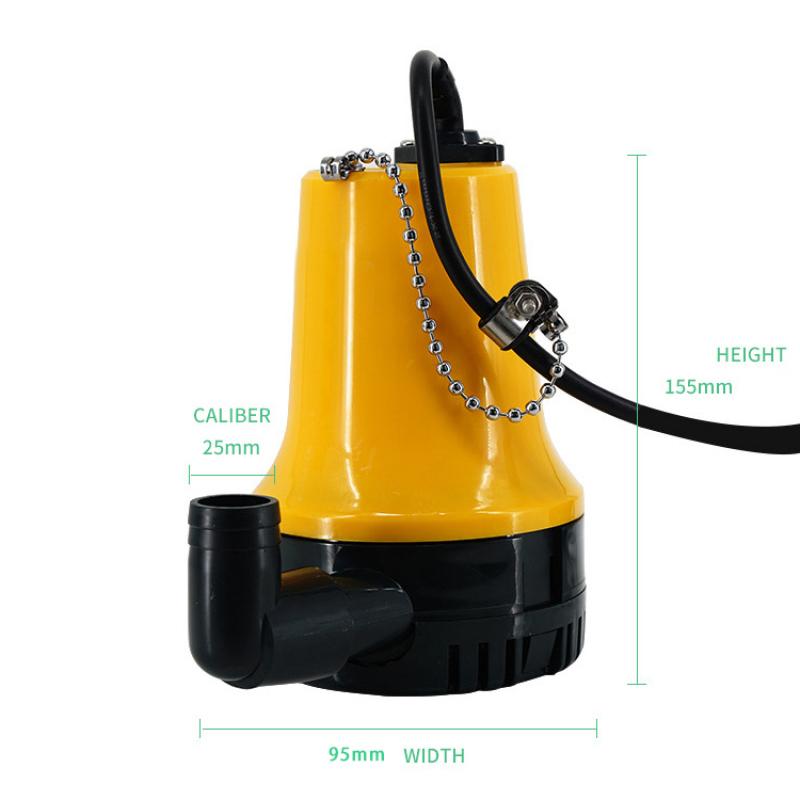 Bilge Pump DC 12V 24V Electric Water Pump for Aquario Submersible Seaplane Motor Homes Houseboat