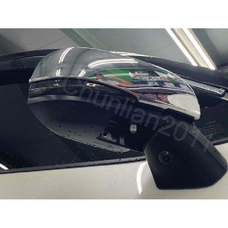Side Mirror Mirrors Cover Trim for - Toyota RAV4 ABS Chrome Pair