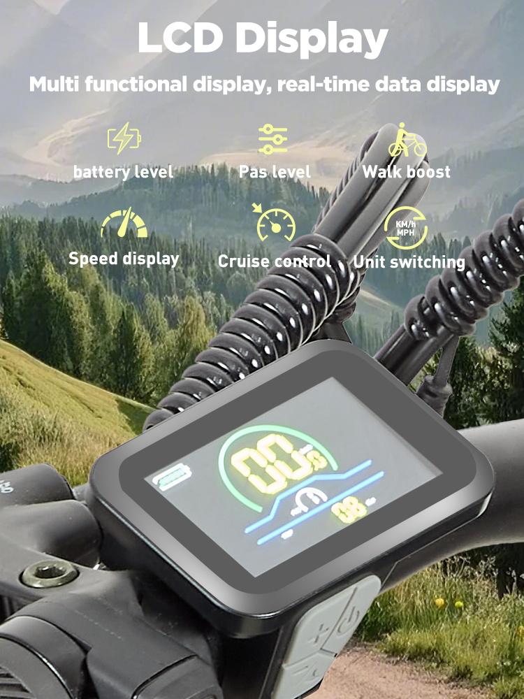 BURCHDA RX02 1500W 80km Electric Mountain Bike 26" 48V 15Ah Lithium Battery Fat Tire Ebike For Adults