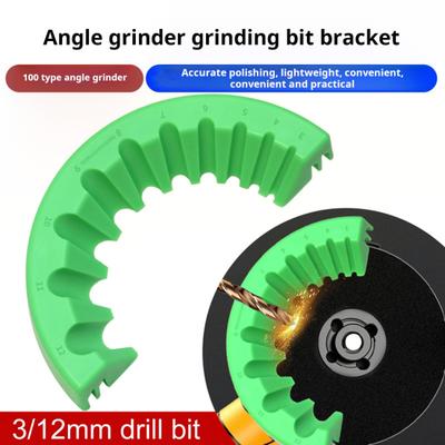 1/2 st borrsliptillbehör hållbar konstruktion lätt att använda bärbar mångsidig precisionsborrslipguide verktyg