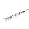 Y2K Creative Fishbone Mobile Phone Chain Metal Fish Bone Phone Lanyard Cell Phone Charm Keycord Accessories