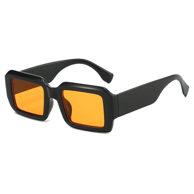 Vintage Men Rectangle Sunglasses Fashion Square Candy Color Shades Trendy Retro Women Brand Design Eyewear UV400 Sun Glasses
