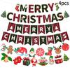 Christmas Hanging Paper Lanterns Cute Cartoon Santa Claus Xmas Tree Paper Lantern Lamps For Christmas Party Decor Photo Props
