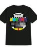 Funny Men's Graphic Tee - Vintage-Inspired Black T-Shirt with Humorous Print, Casual Round Neck, Machine Washable