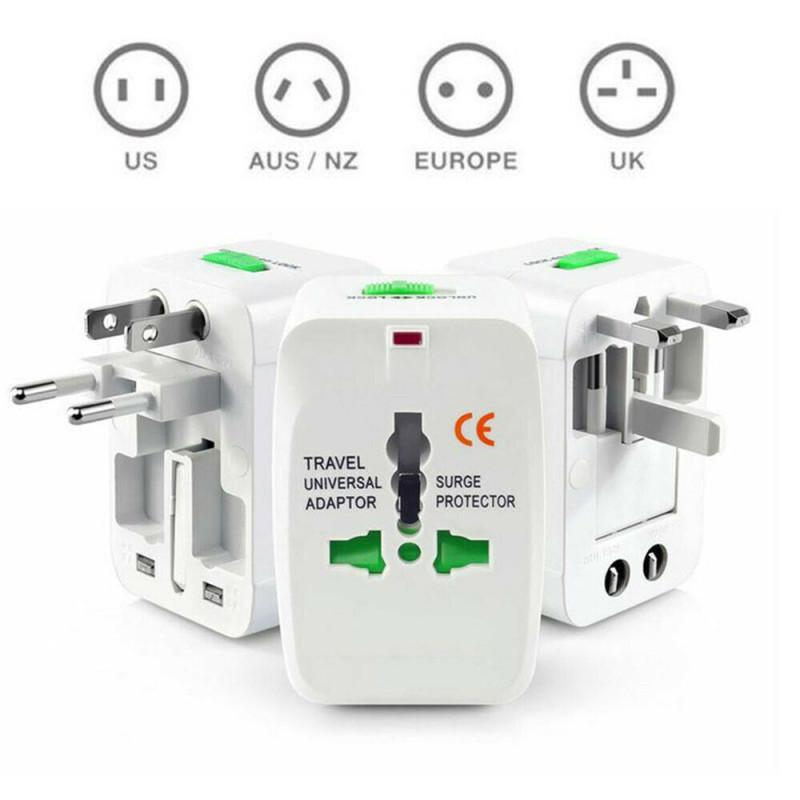 Universal Weltweiter Adapter Elektrische Steckdose AU UK US EU Steckeradapter Reise Wandladegerät AC Strom