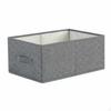 Foldable Textile Box Adaptable Container with Handles Large Capacity Closet Organizer for
