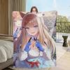 Blanket Warm Derby Soft Plush Musume Blanket for Anime Sofa Eye Living Room Office Bedroom Pretty Travel Uma Almond Gift Flannel