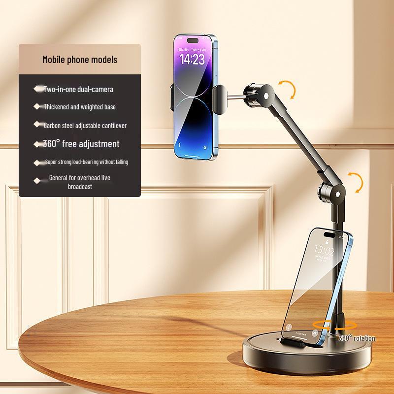 Soporte de Teléfono Multiusos para Tomas Cenitales, Transmisión en Vivo y Grabación de Video