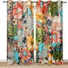 Boho Bloemen Verduisteringsgordijnen Kleurrijke Bloemen Boheemse Raamgordijn Voor Woonkamer Slaapkamer Eetkamer Huisdecoratie Gordijnen