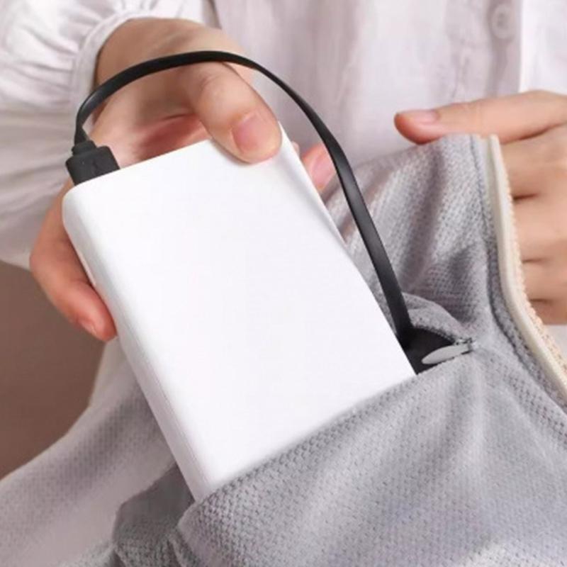 Double Use Electric Shawl Heating Pad Wearable 3 Heat Wrap USB Powered Large Pouches Polyester Fabric