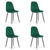 Silla ASTI - terciopelo verde oscuro x 4