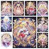 DIY Diamantmaleri Ny Ankomst Sæt Anime Pige Billede Mosaik Fuld Diamant Rhinsten Broderi Korssting Hjem Kunst Dekoration