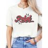 Spanish Alphabet Print Spring and Summer Casual T-Shirt Round Neck Short-Sleeved Sports T-Shirt Women'S Top