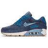 Air Max 90 Premium Suede Midnight Navy Gum Women Sneakers Blue Sail Ghost-Green 818598-400