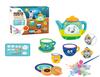 Creative Ceramic Painting Set DIY Tea Set 14 Pieces for Kids 3